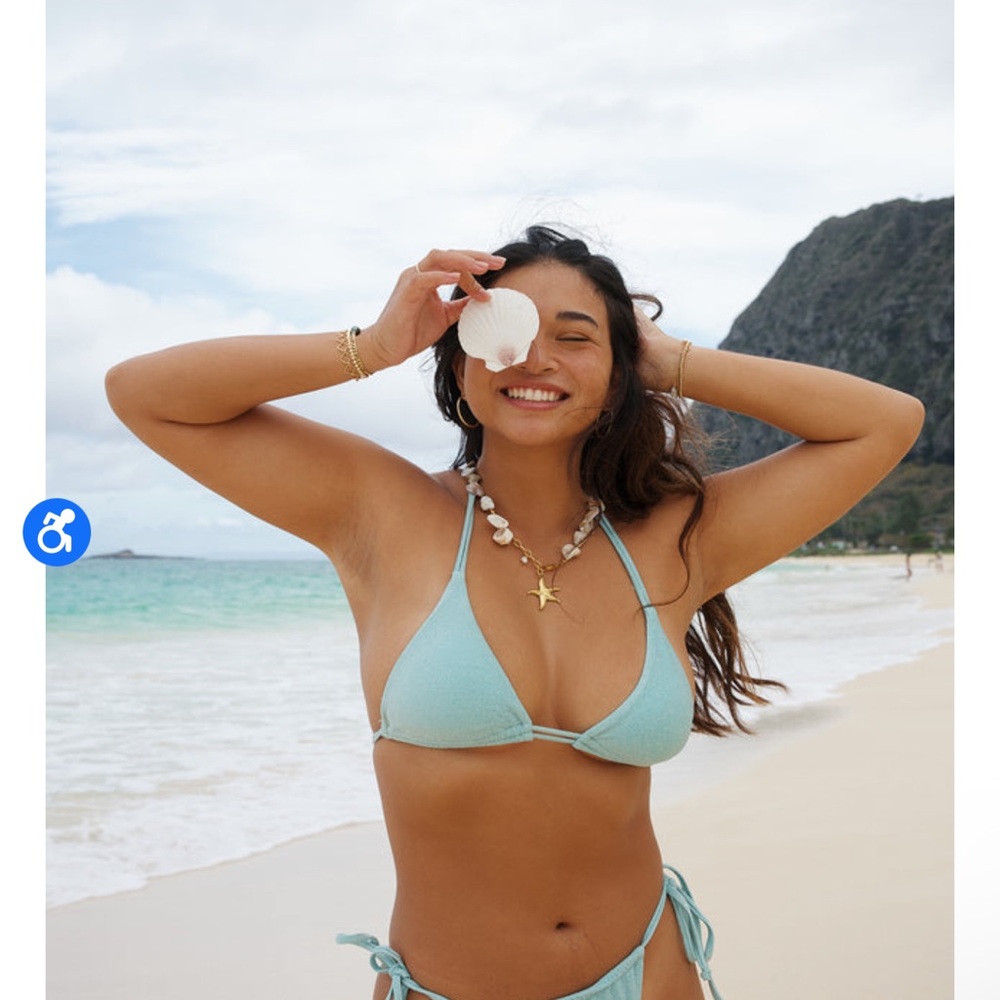 Dippin' Daisy's Sky Blue Bikini Top